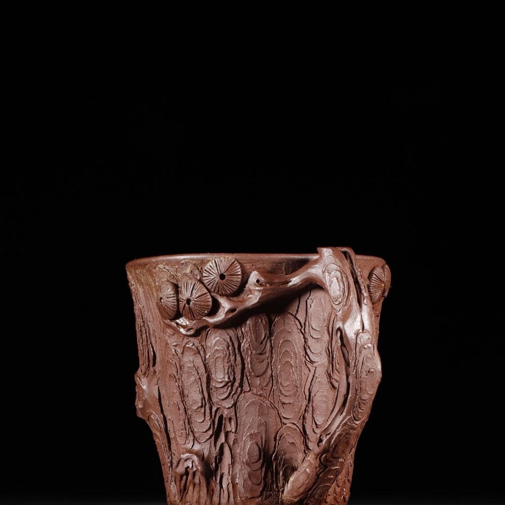 Exquisite Zisha Pine-Section Style Teacup - 6