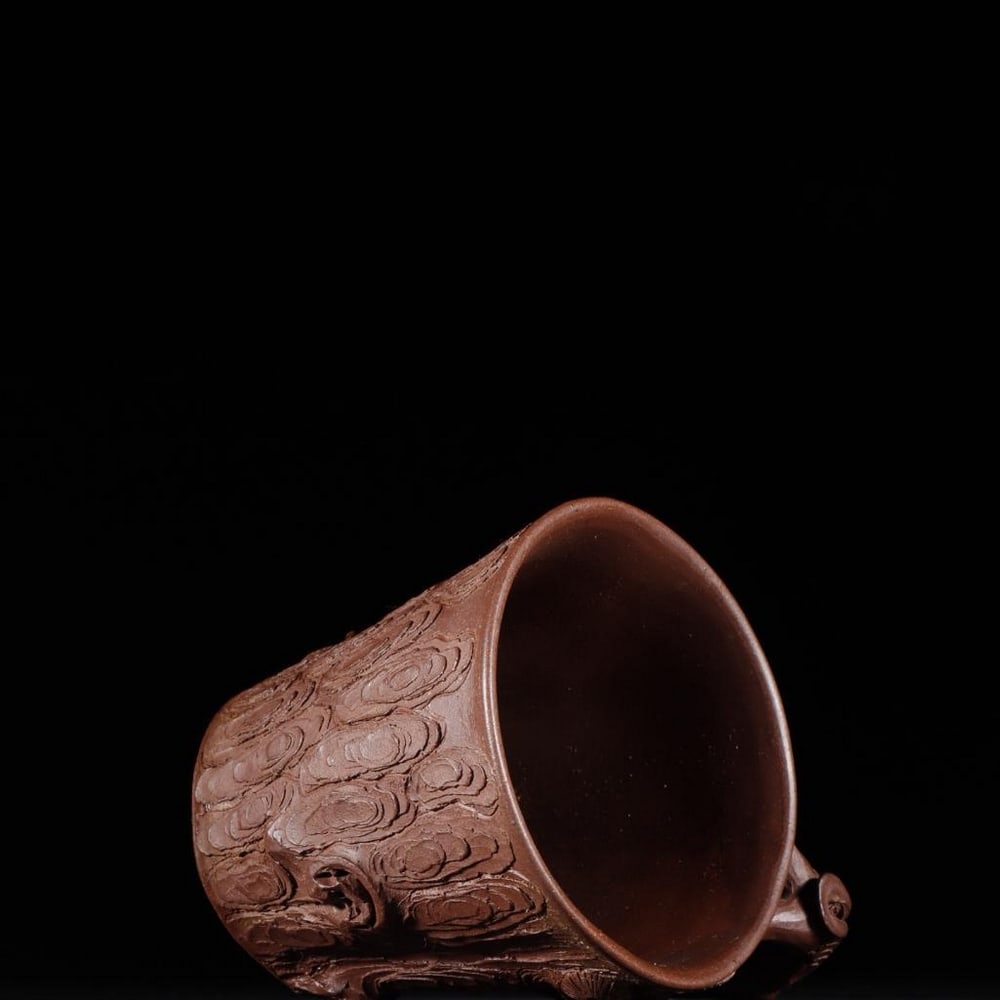 Exquisite Zisha Pine-Section Style Teacup - 7