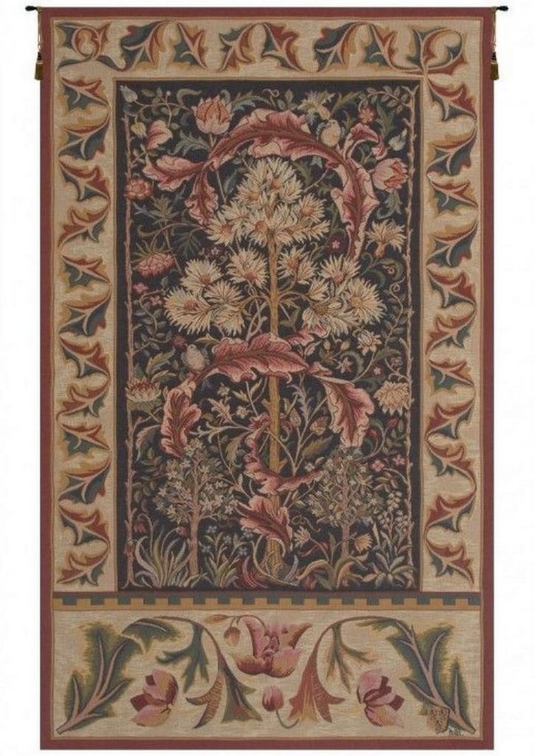 Acanthus French Wall Tapestry: Acanthus French Wall Tapestry This French jacquard woven wall tapestry is inspired by an 1890 embroidered silk door curtain designed by Henry Dearle. Featuring the acanthus leaf, a classical motif sym