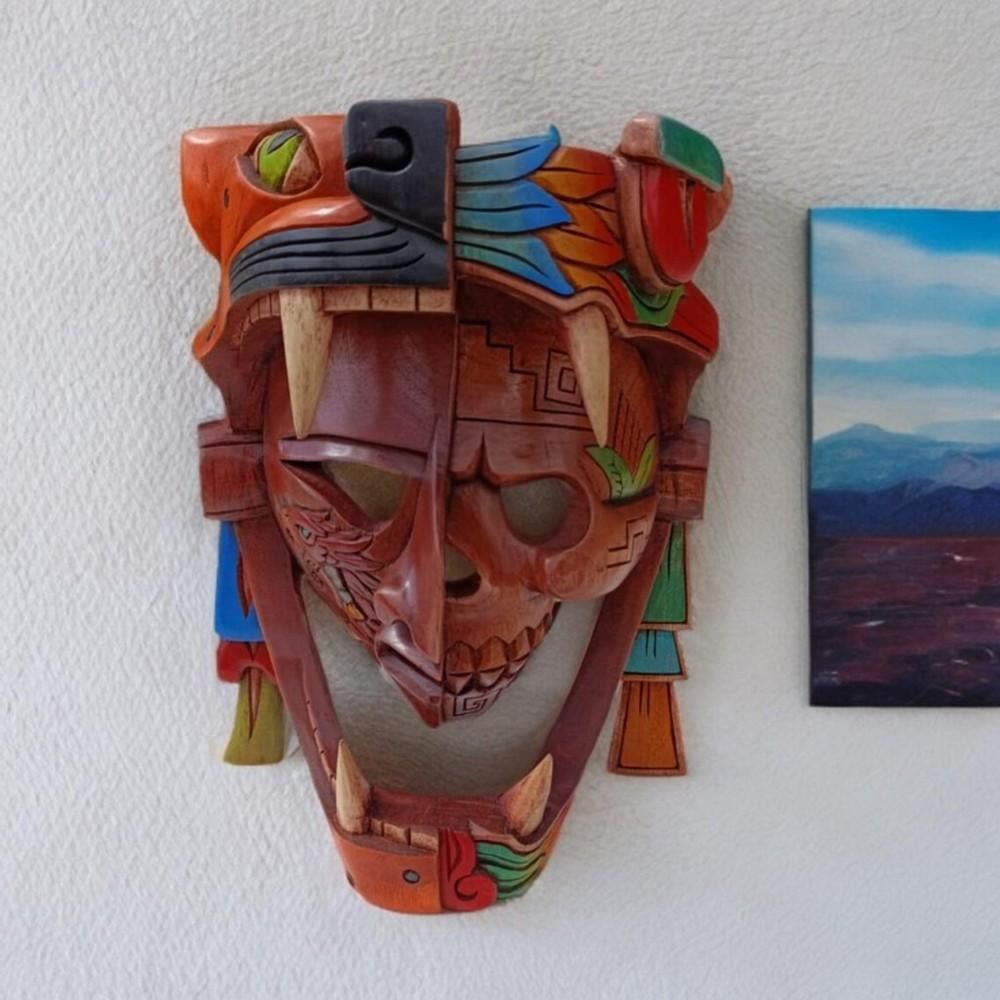 Quetzalcoatl Mayan Wall Mask (1 of 4)