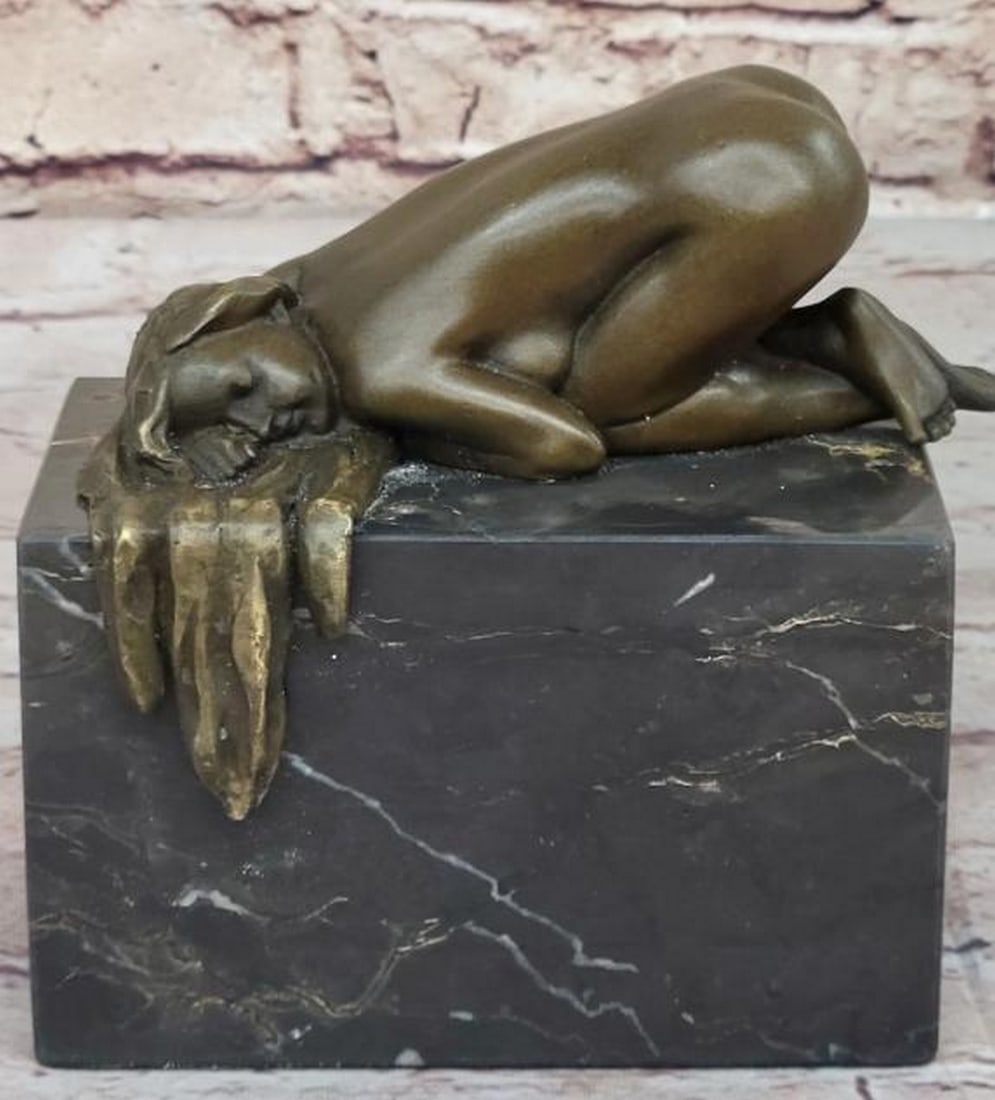 Graceful Surrender Bronze Yoga Girl Sculpture - 6" x 5": Graceful Surrender Bronze Yoga Girl Sculpture - 6" x 5". This is an original sculpture inspired by and bearing the signature of renowned artist Phoc. This exquisite bronze sculpture depicts a 