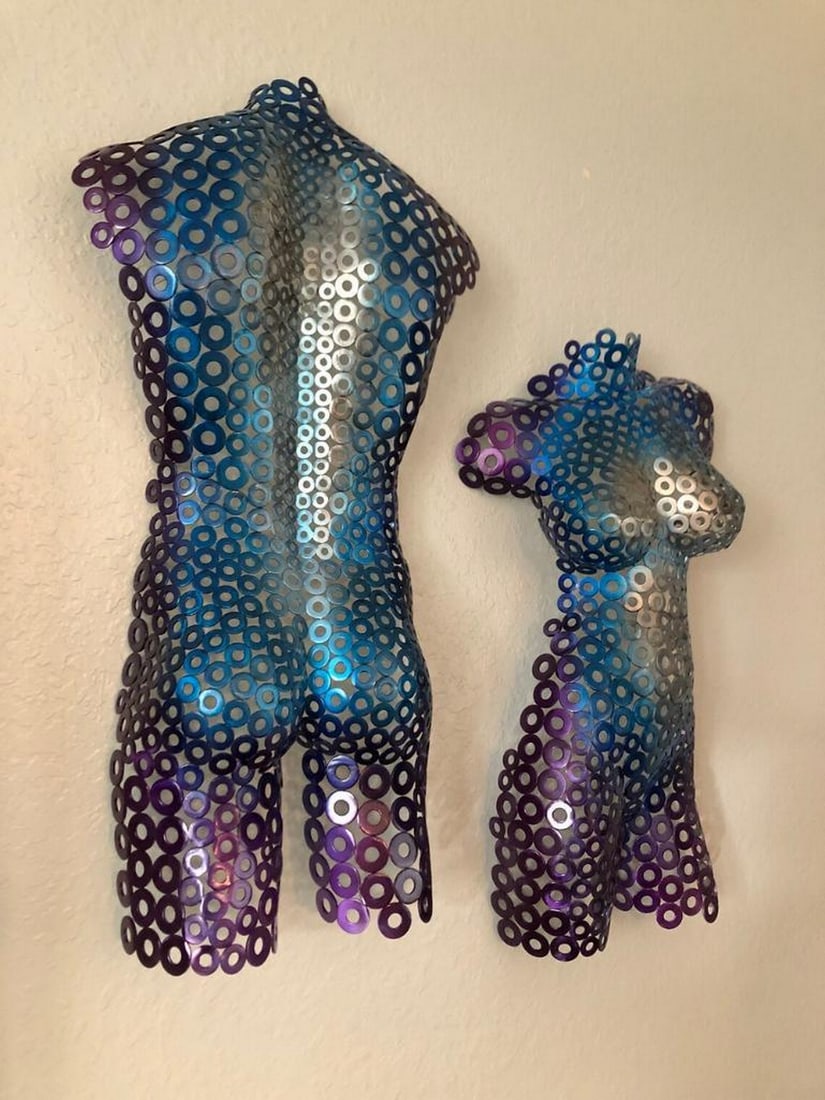 Dual Harmony Metal Sculpture (1 of 5)