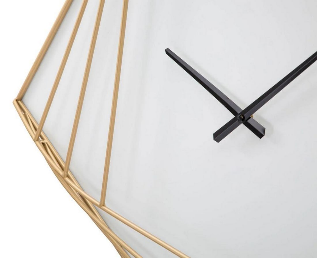 Contemporary Golden Wall Clock - 2