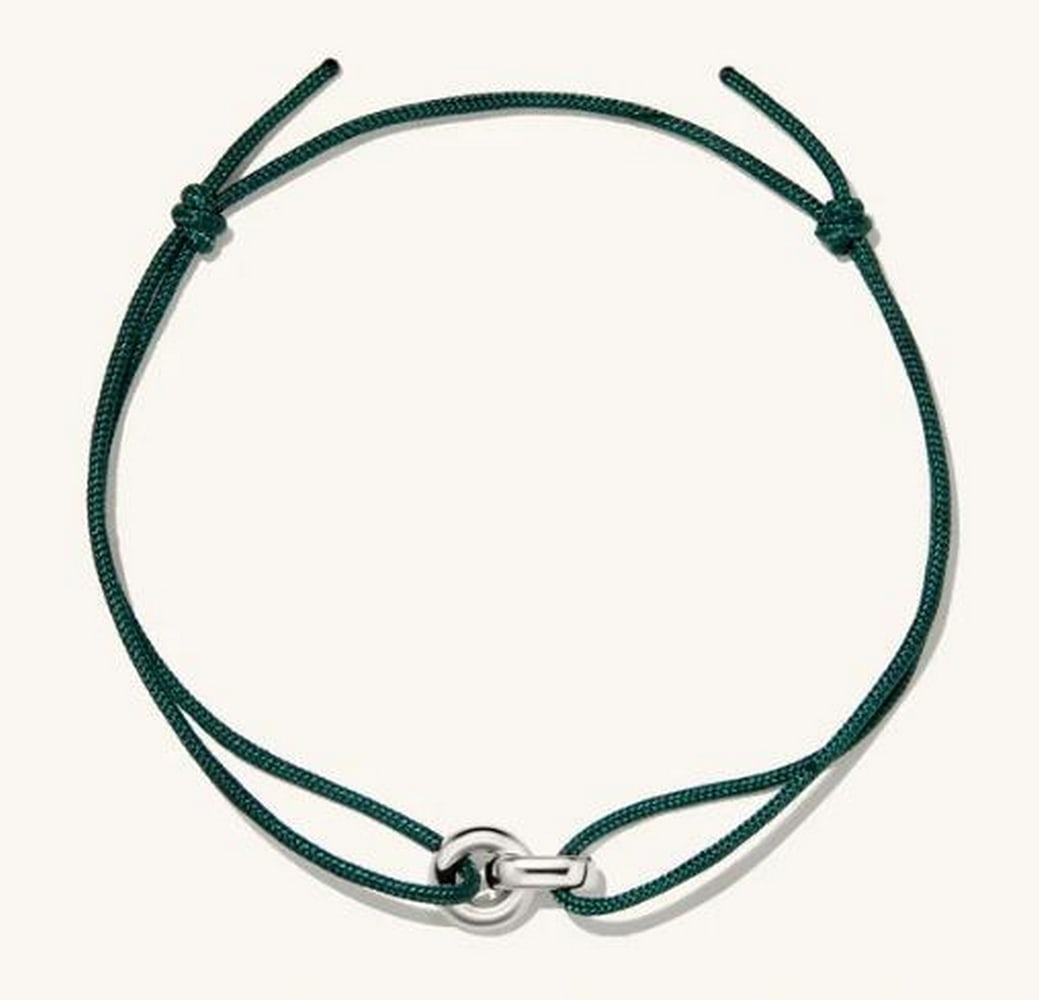 Sterling Silver Green Vine Bracelet (1 of 1)