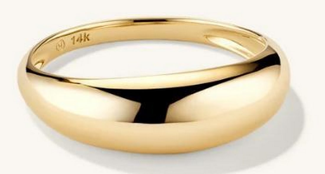 14K Yellow Gold Ring: 14K Yellow Gold Ring. Crafted in luminous 14K yellow gold, this elegant ring features a timeless design with a smooth, polished finish. Perfect for stacking, everyday wear, or adding a touch of sophis