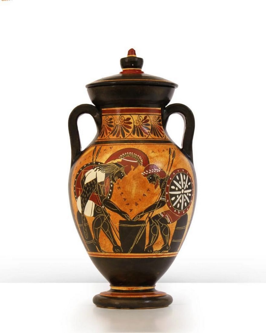 Ancient Greek Black-Figure Belly Amphora Replica (1 of 5)