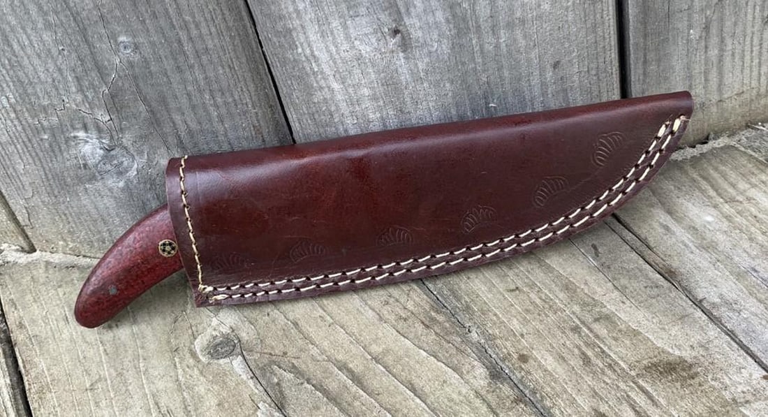 9" Damascus Drop Point Blade - 2