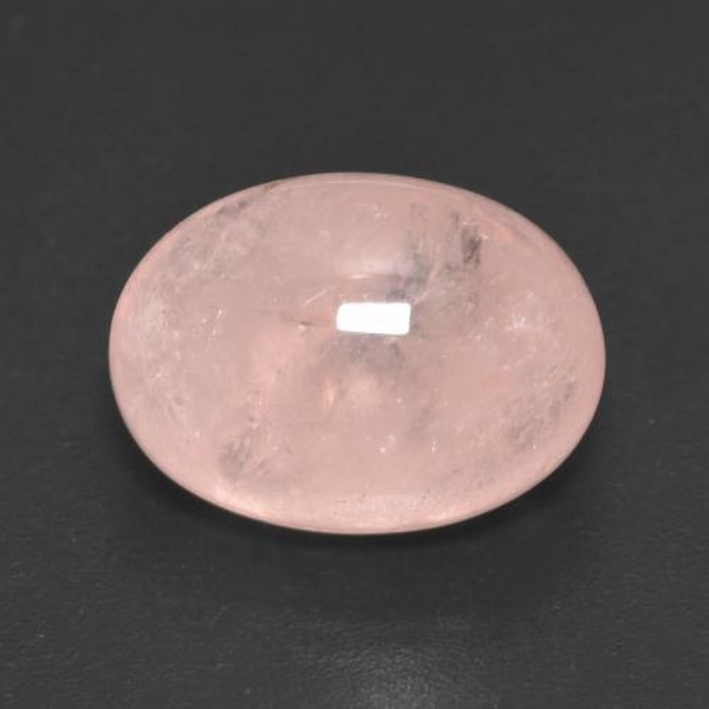 7.80 ct Oval Cut Rose Blush Morganite Gemstone: 7.80 ct Oval Cut Rose Blush Morganite Gemstone Introducing our "Rose Blush Morganite Gemstone." Radiating love and elegance, this captivating gem boasts a soft rosy hue that sparkles with