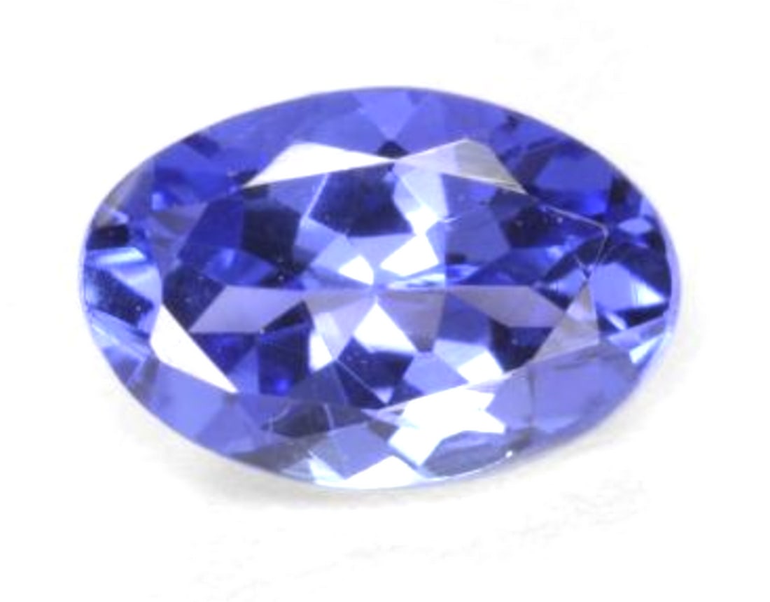 0.75ct Oval Cut Deep Blue Tanzanite Gemstone (1 of 1)