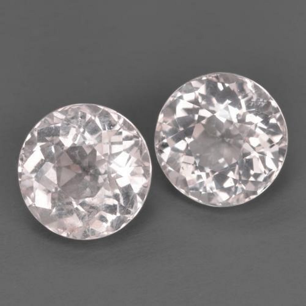 2.82ct Matching Pretty In Pink Morganite Gemstones: 2.82ct Matching Pretty In Pink Morganite Gemstones With its soft pinkish hue, morganite is often associated with innocence, sweetness, romance and love. In general, morganite is connected to the heart