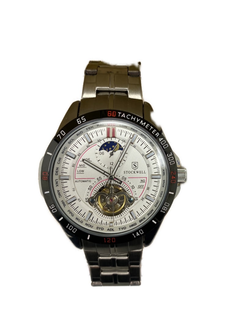 Men's Stockwell Automatic SPORT Watch With Genuine Stainless Steel Locking Clasp (1 of 3)