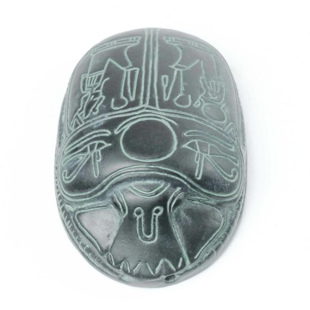 Egyptian Scarab Resin Sculpture – Symbol of Rebirth and Protection - (0.3lbs) (1 of 6)