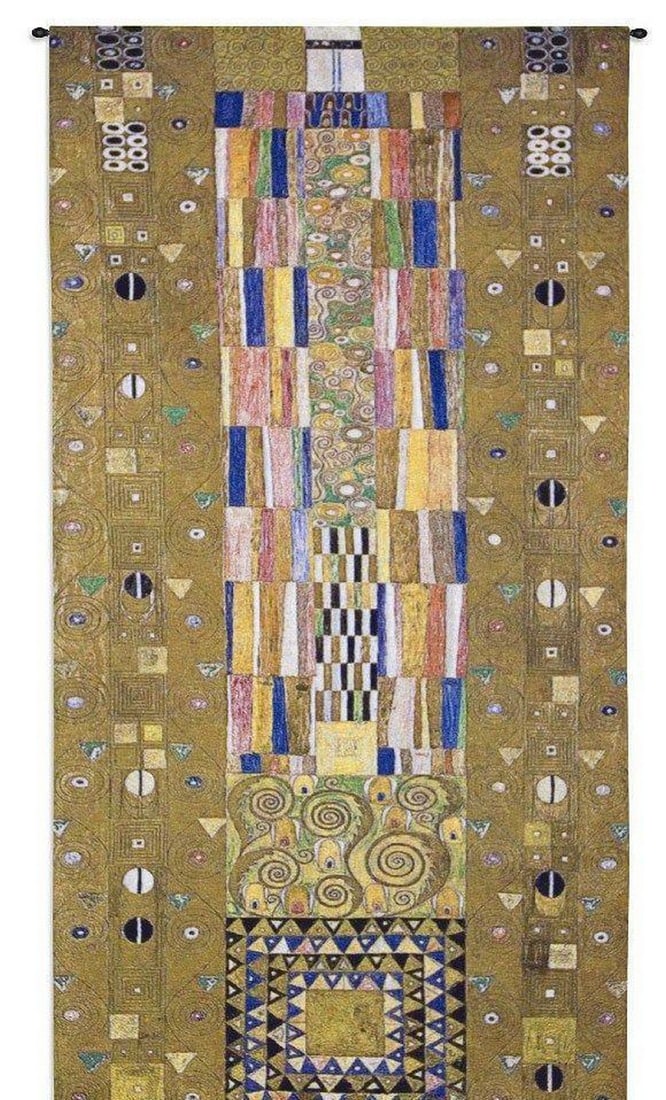 Gustav Klimt Stoclet Frieze Inspired Wall Tapestry (1 of 3)