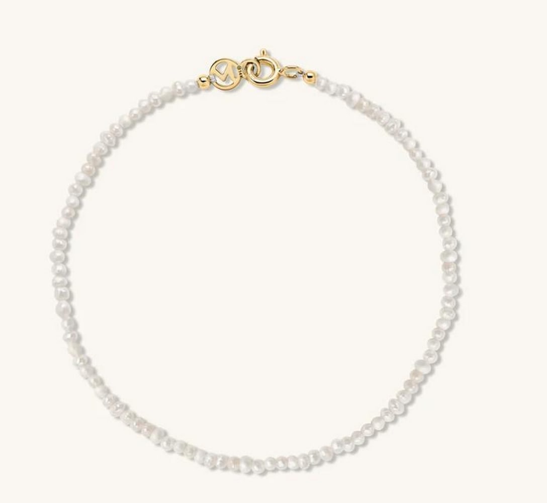 Micro Pearl Chain Bracelet - 2