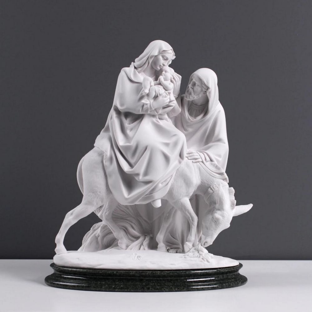 Holy Family Statue - Exemplar of Catholic Virtue - (5.5lbs): Holy Family Statue - Exemplar of Catholic Virtue - (5.5lbs) Embrace the cherished values of faith, love, and unity with our Holy Family Statue—an enduring symbol of Catholic devotion and familial