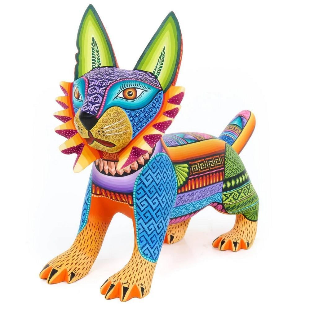 Vibrant Lynx Cat – Oaxacan Alebrije by José Clavo & Magaly Fuentes (1 of 4)