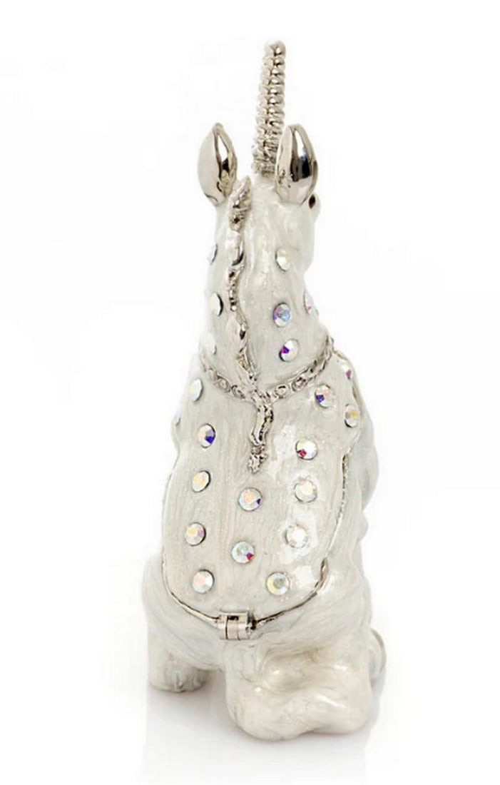 Snowfall Unicorn Trinket Box - 5