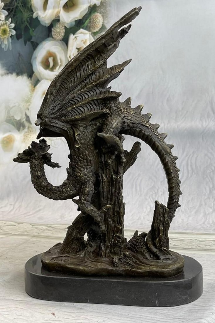 Bronze Asian Dragon Statue (1 of 5)
