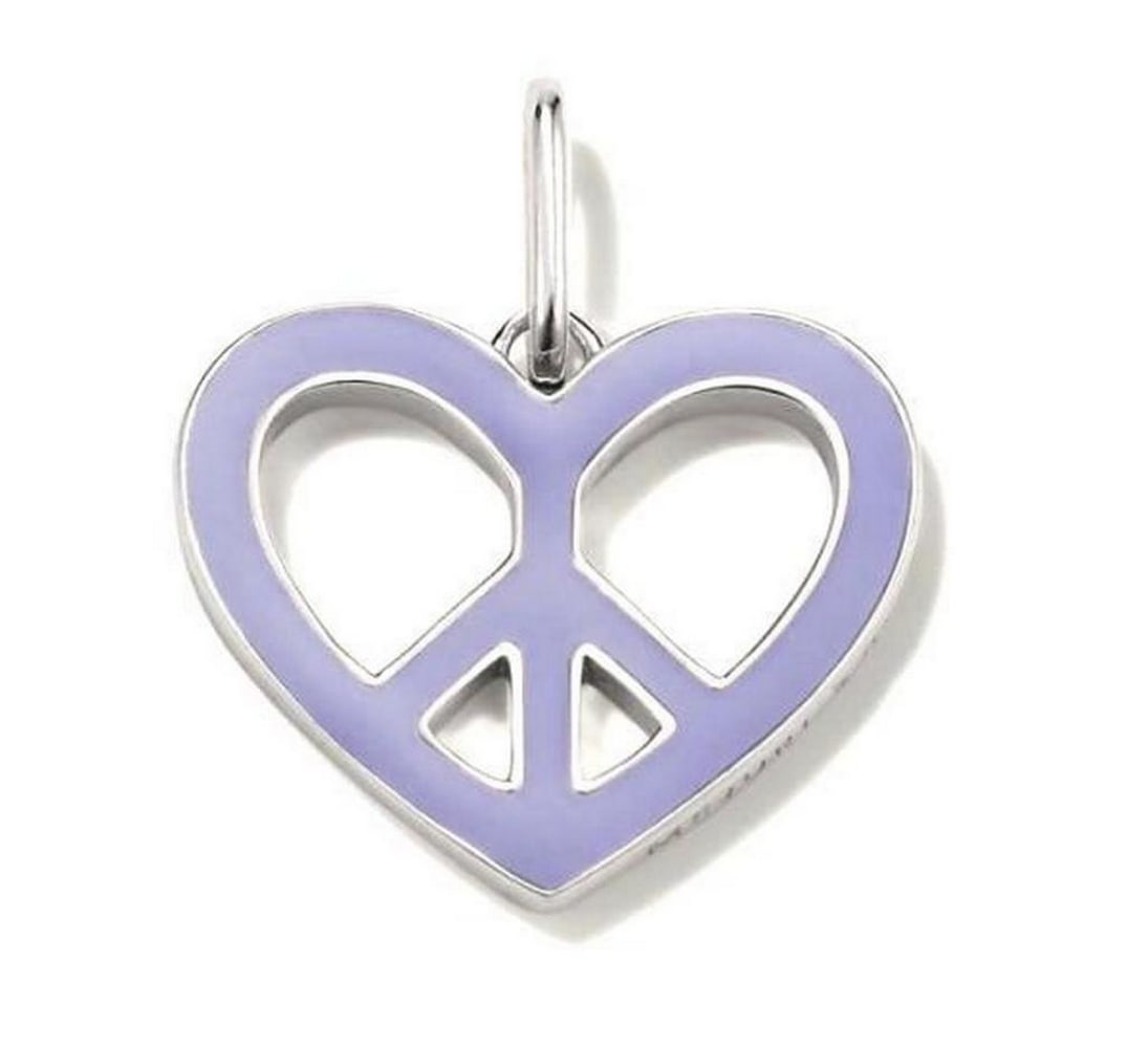 Purple Love and Peace Charm Pendant: Purple Love and Peace Charm Pendant This exquisite pendant combines the tranquil essence of peace with the heartfelt emotion of love, all beautifully encapsulated in a captivating shade of purple. The