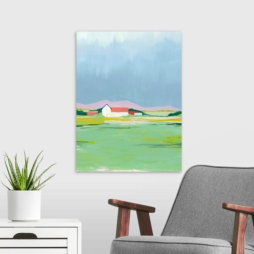 Spring Fallow I Canvas Reproduction: Spring Fallow I Canvas Reproduction By Grace Popp Grace Popp's primary mediums are oil paint, printmaking, and watercolor which she supplements with various other materials. Grace is inspired by