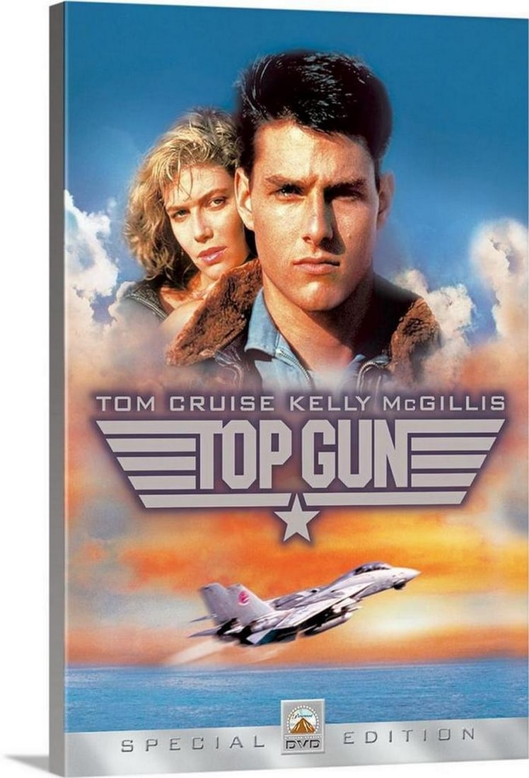Top Gun (1986) Movie Canvas Reproduction (1 of 1)