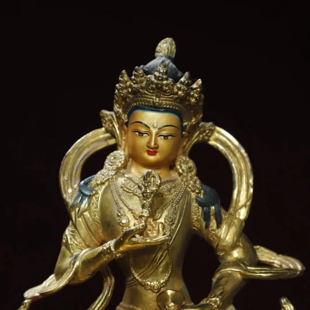 Gilded Copper Vajra Buddha Statue - 2