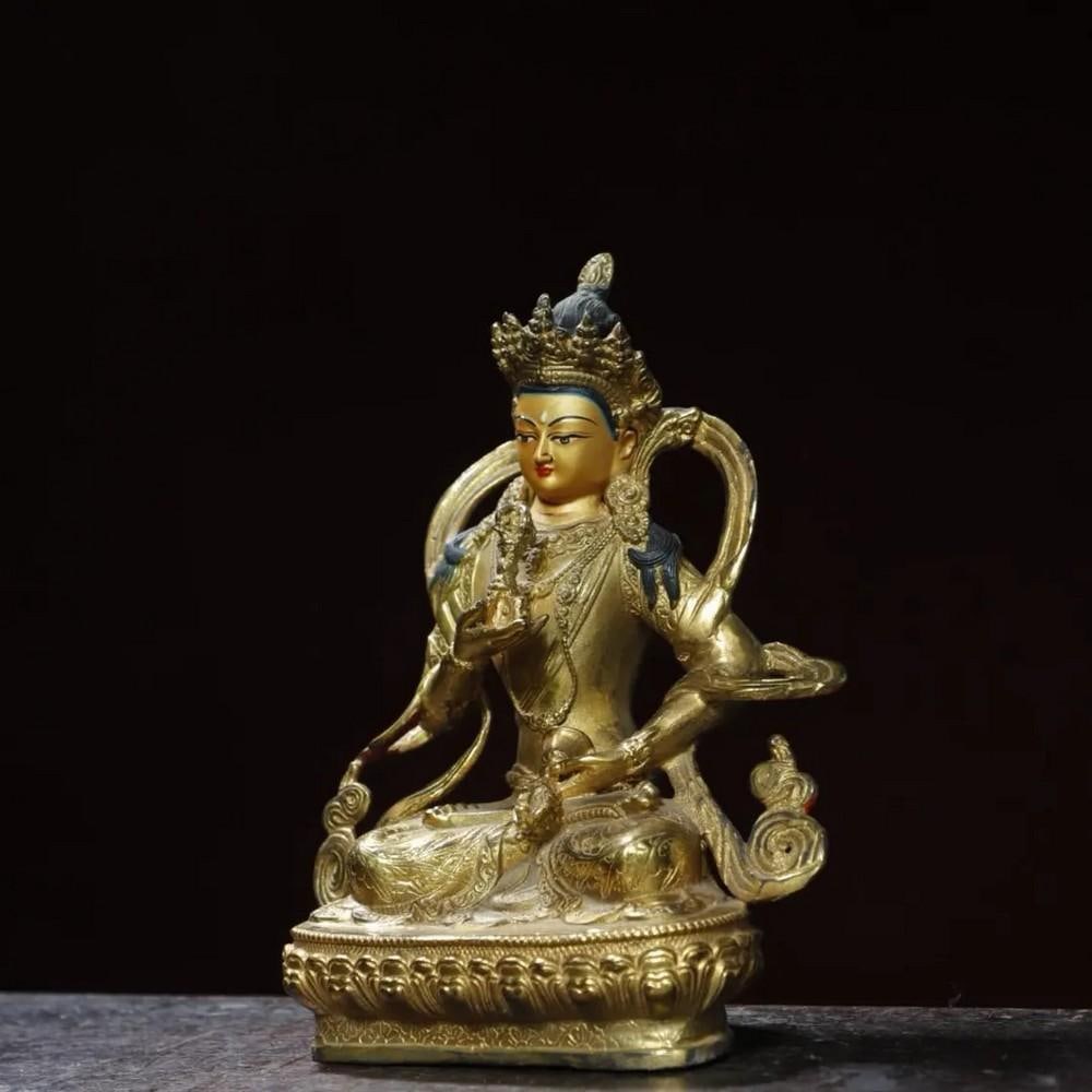 Gilded Copper Vajra Buddha Statue - 3