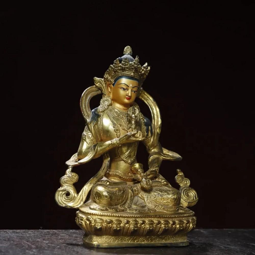 Gilded Copper Vajra Buddha Statue - 4
