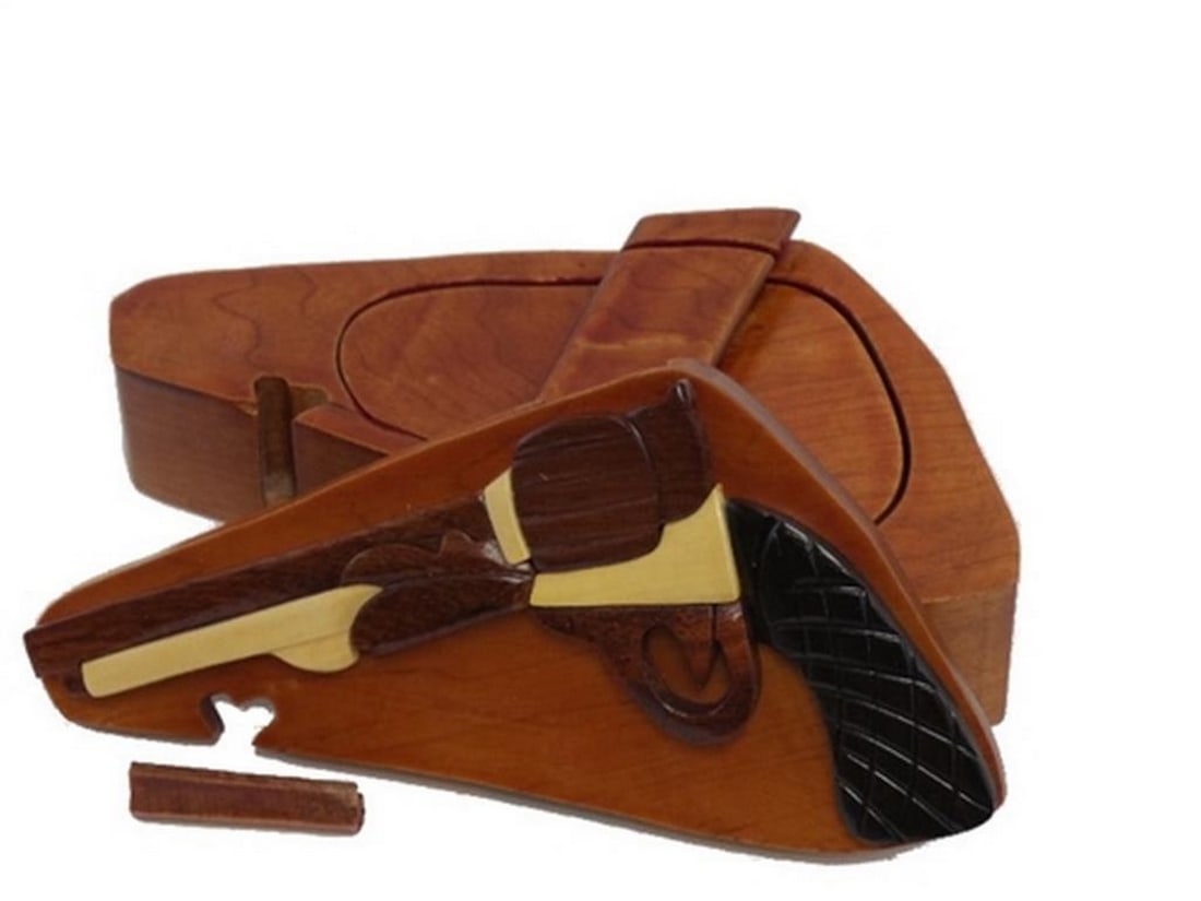 Mahogany Gun Keepsake Box - 2