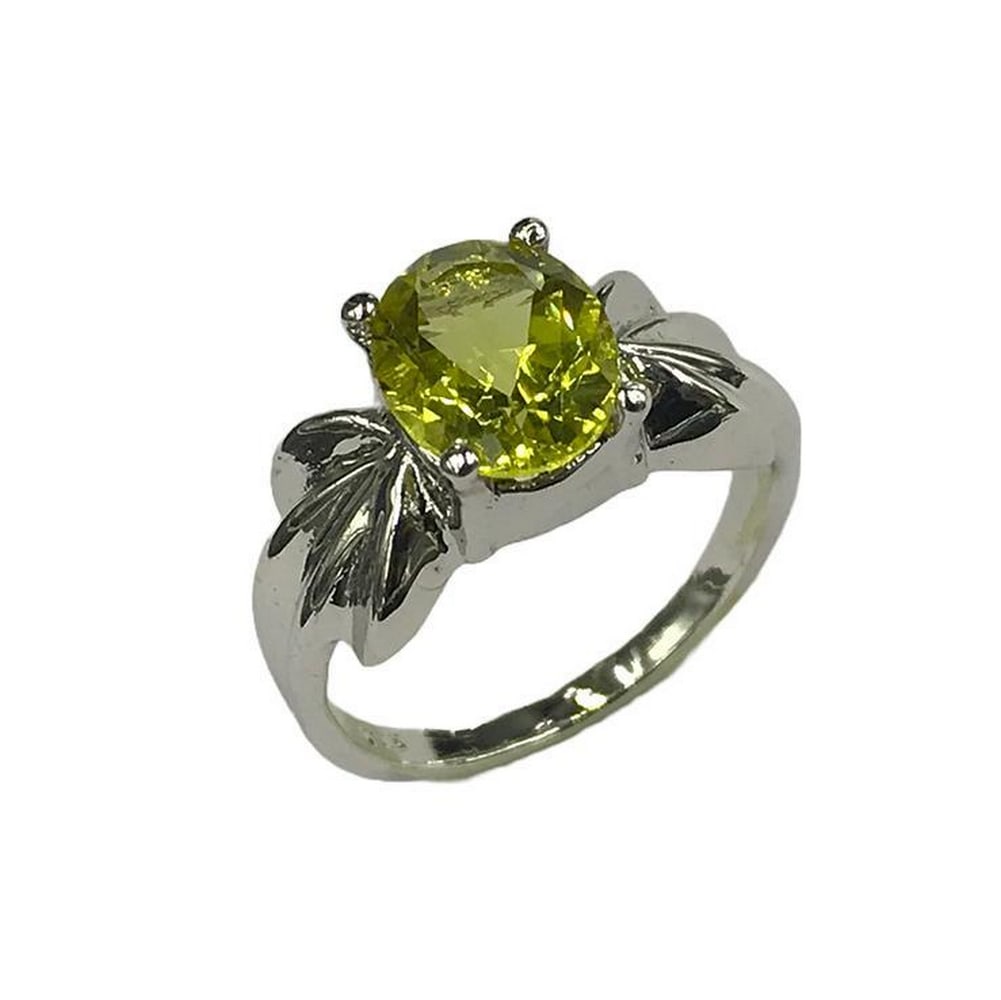 Sterling Silver Lemon Quartz Stone Ring (1 of 2)