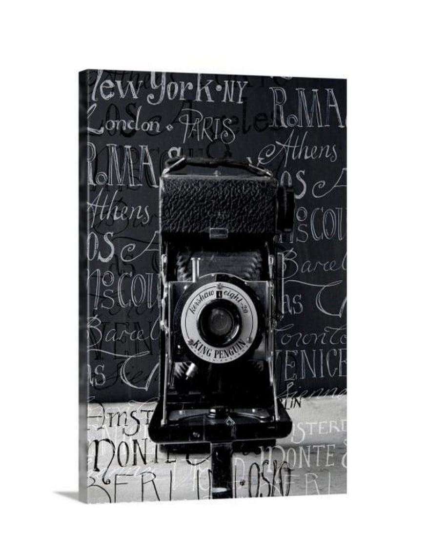 Cities On The Wall Canvas Reproduction Print: Cities On The Wall Canvas Reproduction Print Joanne Ganley-Yates is a painter, designer and photographer. Her favorite subjects include retro collectibles such as vintage toys, vintage cameras and tel