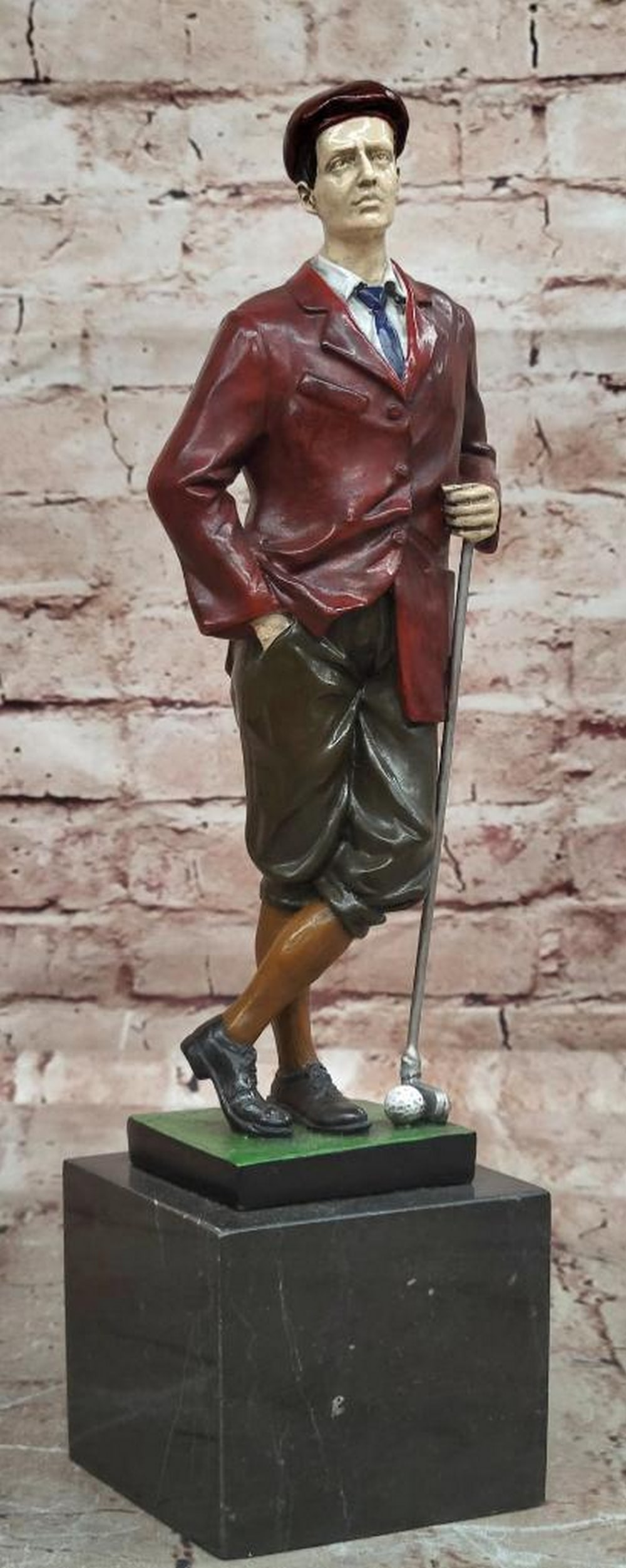 Cesaro Signed Bronze Sculpture on Marble Base – 12.5" x 3.5": Cesaro Signed Bronze Sculpture on Marble Base – 12.5" x 3.5" This hand made bronze sculpture by Cesaro showcases refined craftsmanship and expressive design, enhanced with carefully applied 