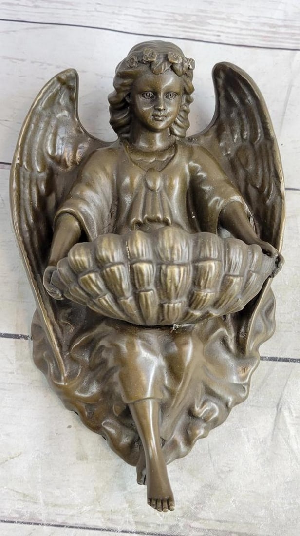 Original Milo Young "Guardian Angel" Bronze Wall Sconce Bronze - 4lbs (1 of 8)