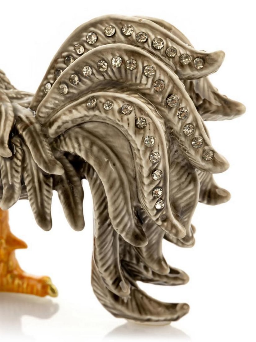 Gray Rooster Trinket Box - 4