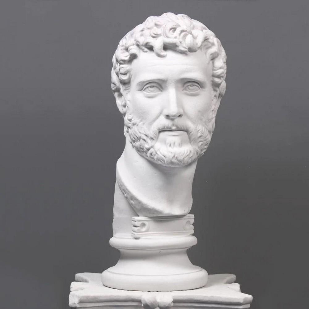 Antoninus Pius Bust – Large Classical Sculpture in White Marble Cast - (39.6lbs): Antoninus Pius Bust – Large Classical Sculpture in White Marble Cast - (39.6lbs) Celebrate the grandeur of ancient Rome with this masterfully crafted Antoninus Pius Bust, a museum-quality reproducti