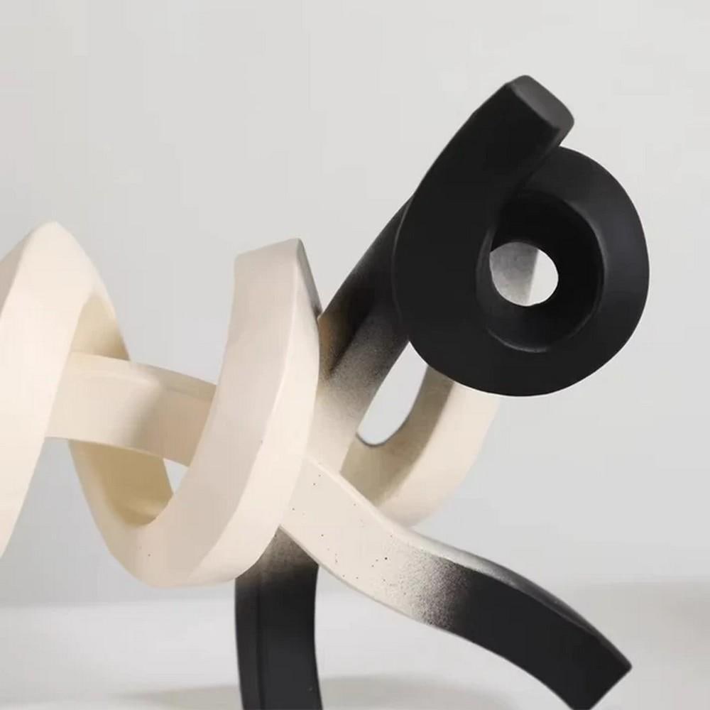 Shadow Stalker Cat Abstract Sculpture - 2