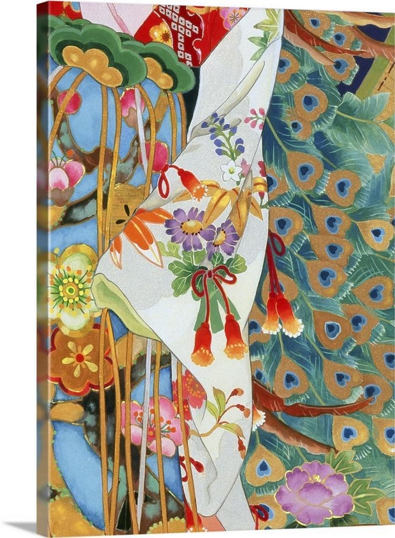 Kogane Canvas Reproduction: Kogane Canvas Reproduction Size: Width: 17 inches, Height: 24 inches View photos for further details.