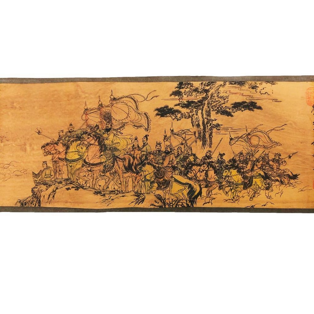 Large Asian Masters Signed Art Scroll - 4