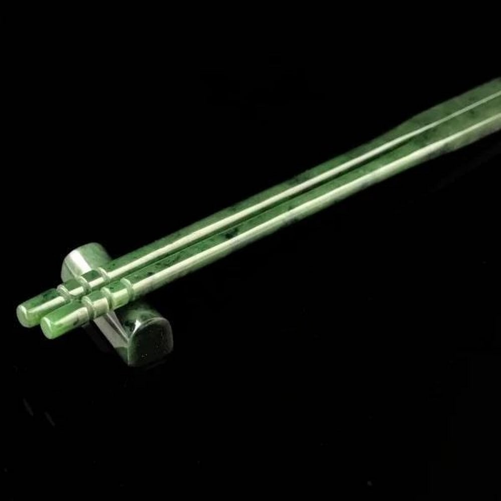 Canadian Nephrite Solid Jade Chopsticks - 3