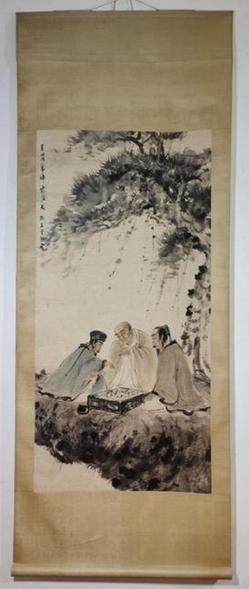 Meeting paper scroll by Fu Baoshi: Meeting paper scroll by Fu Baoshi Chinese Name: ??? ????? Dimensions: 139 × 68CM Please view photos for further details.