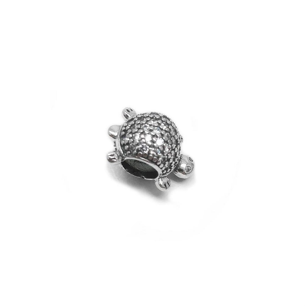 Sterling Silver Turtle Charm Bracelet Bead - 2