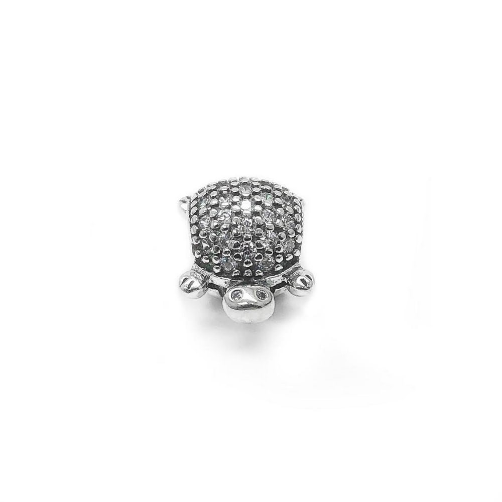 Sterling Silver Turtle Charm Bracelet Bead - 3