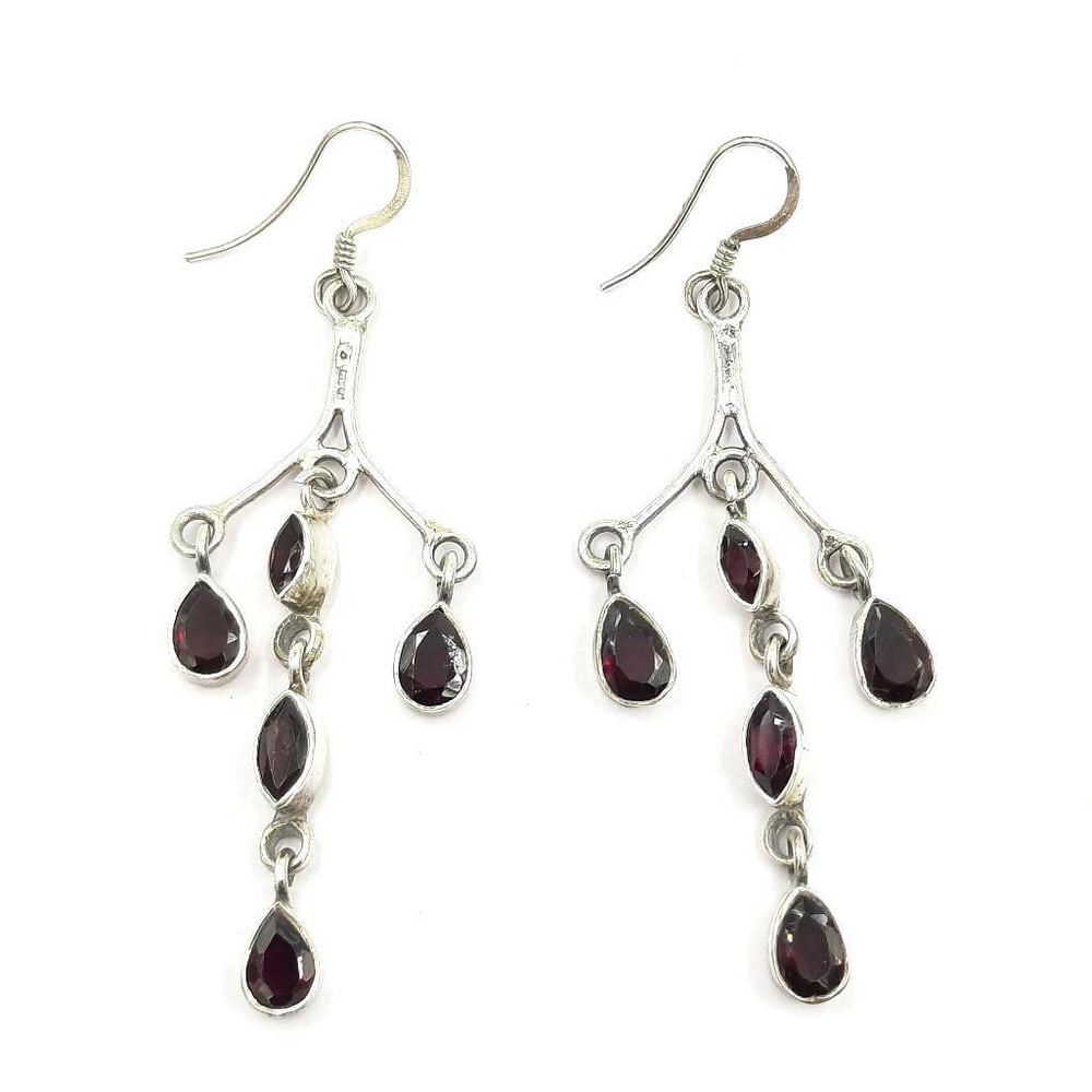 Garnet Gemstone Studded Earrings (1 of 1)