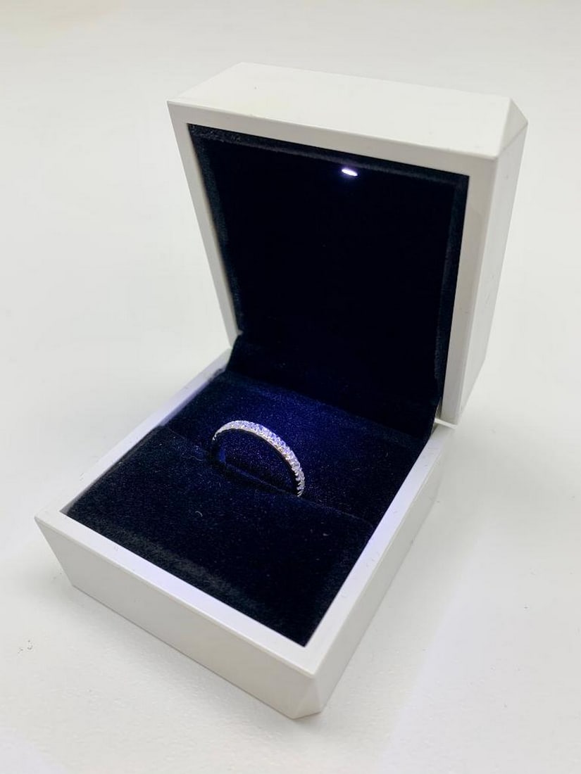 .01ct Round Cut Cubic Zirconia Stones set in 14K Gold Plated Ring: .01ct Round Cut Cubic Zirconia Stones set in 14K Gold Plated Ring