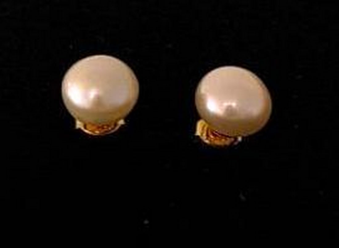 Classic Pearl Stud Earrings - 2