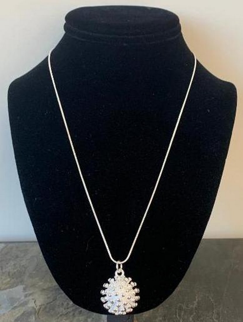 Radiant Burst Silver Pendant Necklace: Radiant Burst Silver Pendant Necklace Celebrate brilliance and beauty with this eye-catching silver necklace, featuring a dazzling firework-inspired pendant. Designed to capture the magic of a sparkli