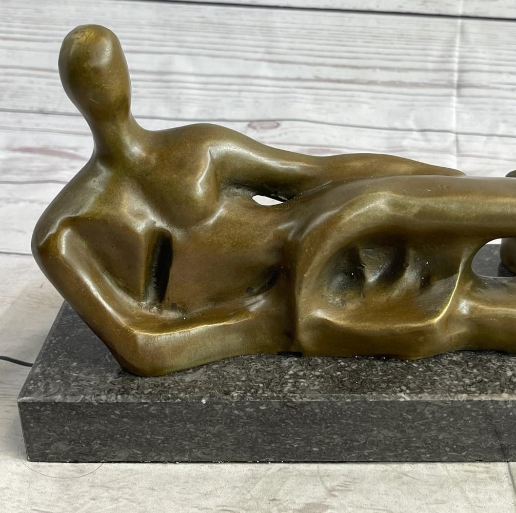 Modern Abstract Figure Bronze Sculpture - 3