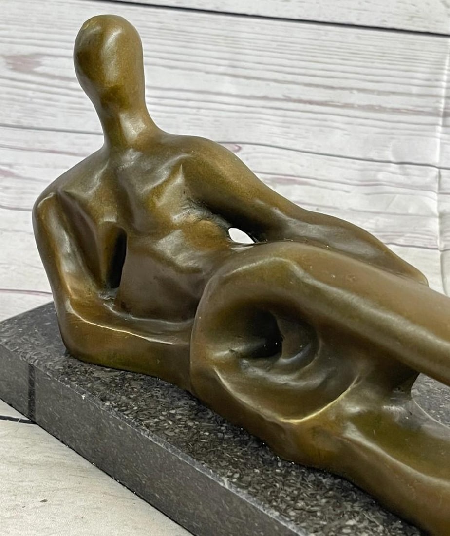 Modern Abstract Figure Bronze Sculpture - 4