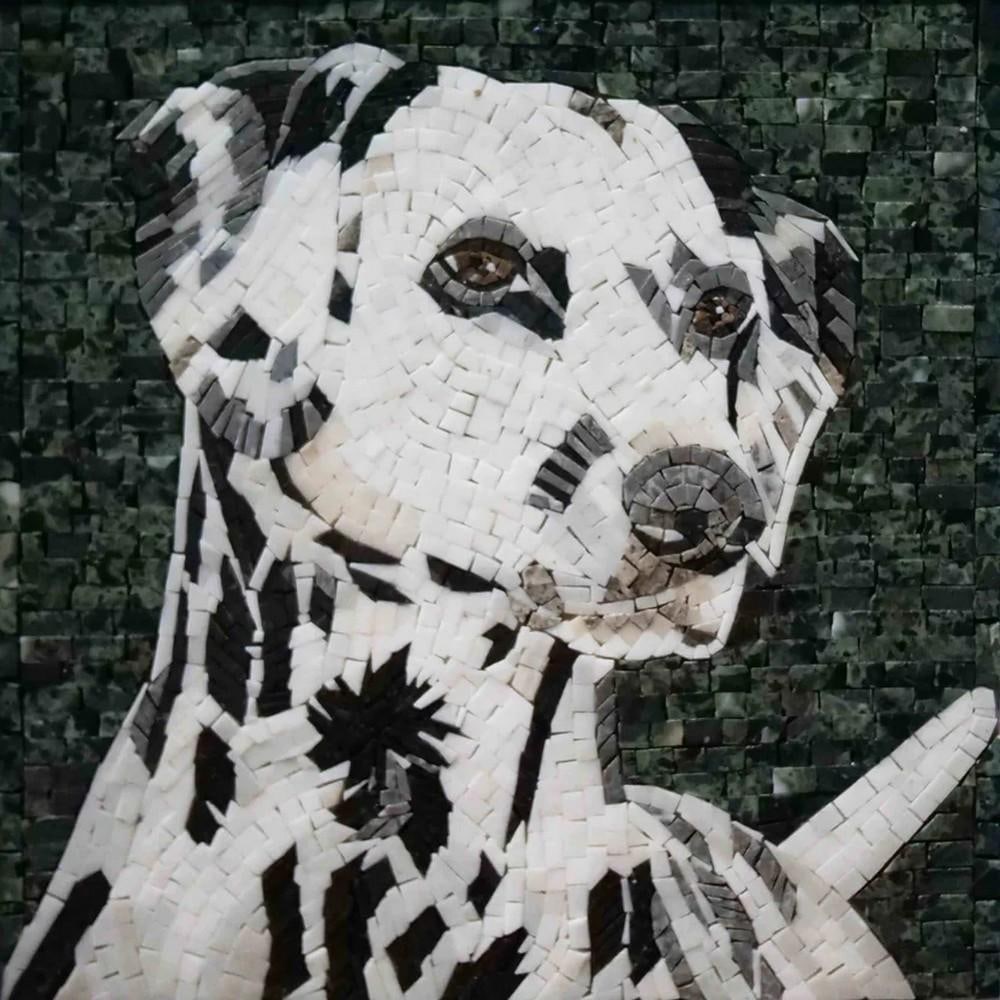 Dalmatian Marble Dog Mosaic (1 of 2)