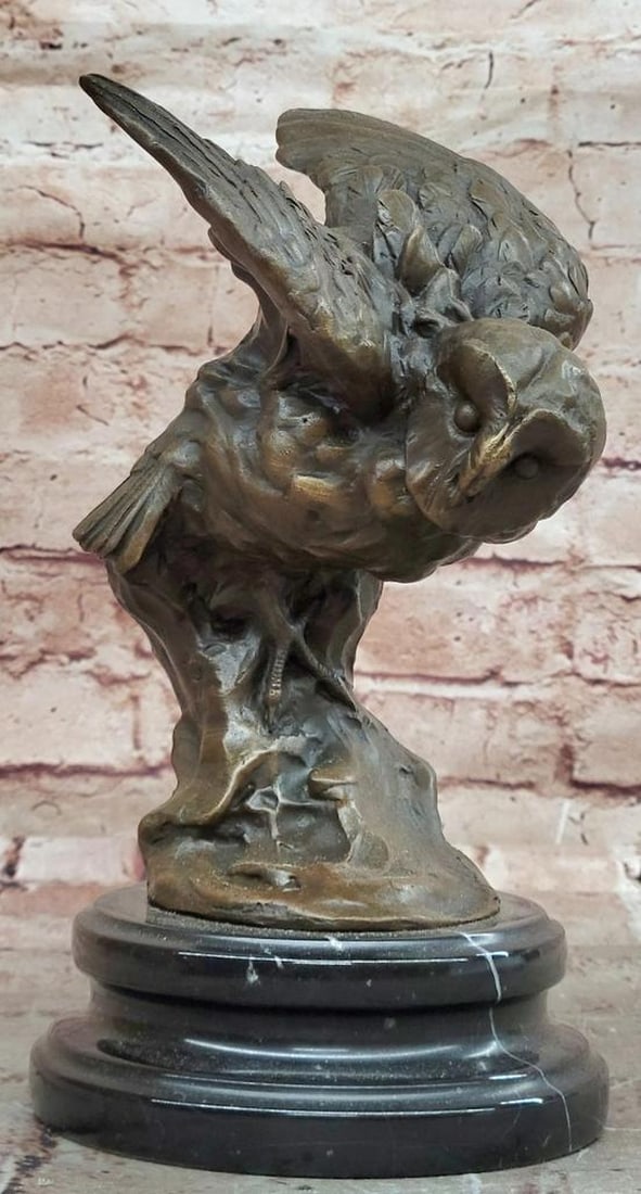 “Flying Owl?? Bronze Sculpture by Milo – 10" x 5.5" (1 of 6)